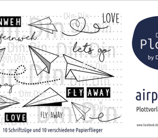 Plotterdatei - Airplane – Papierflieger
